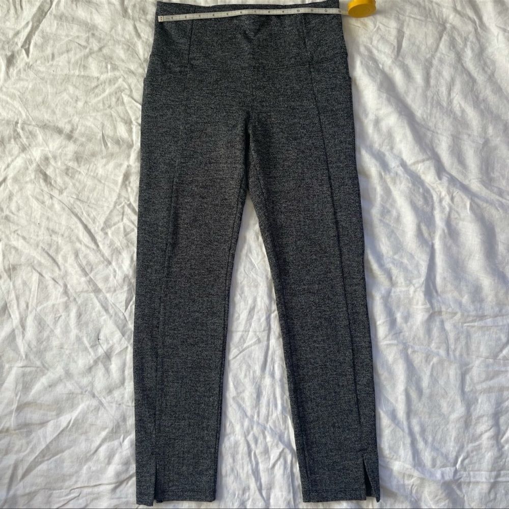 Athleta Herringbone Mercer Tights Leggings Gray S - Picture 3 of 9